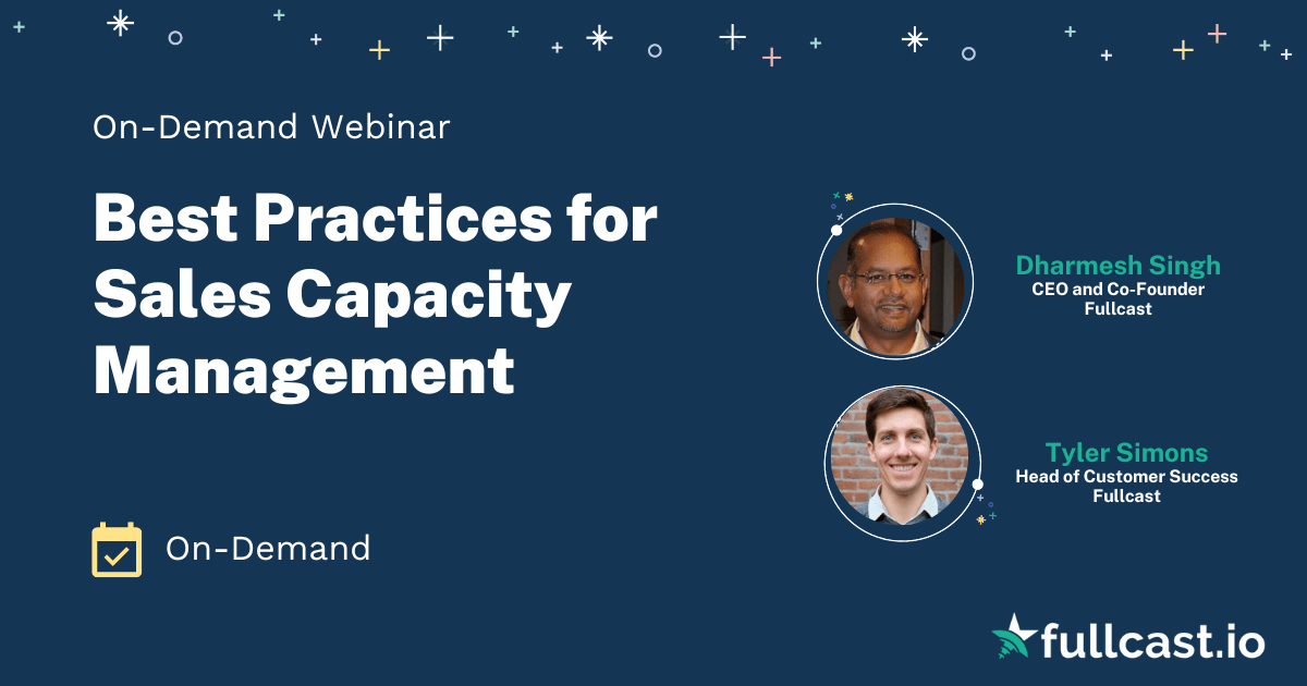 On Demand Webinar Best Practices For Sales Capacity Management